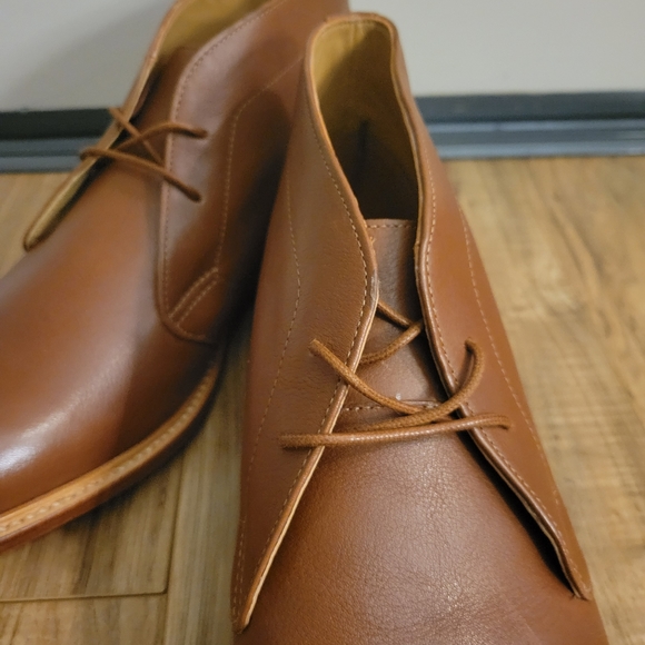 Clarks Bostonian Light Brown Leather Men's Boot - Picture 7 of 9